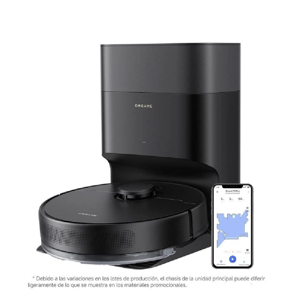 Aspiradora Robot Dreame F10 Plus Vaciado Automático WiFi Mapeo Inteligente 13000Pa Black