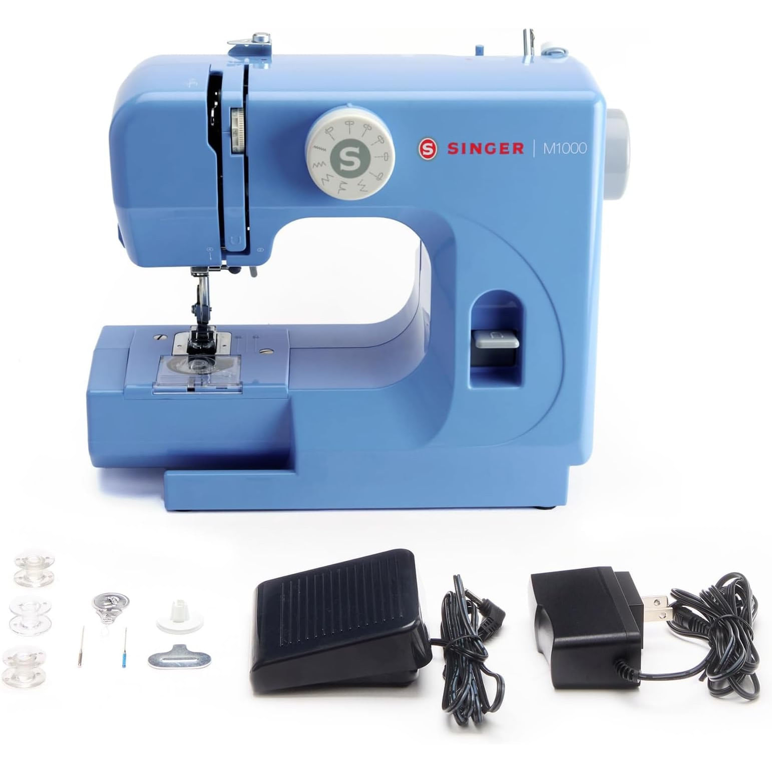 Máquina de Coser SINGER M1000 Portátil 4 puntadas 32 aplicaciones compacta ligera